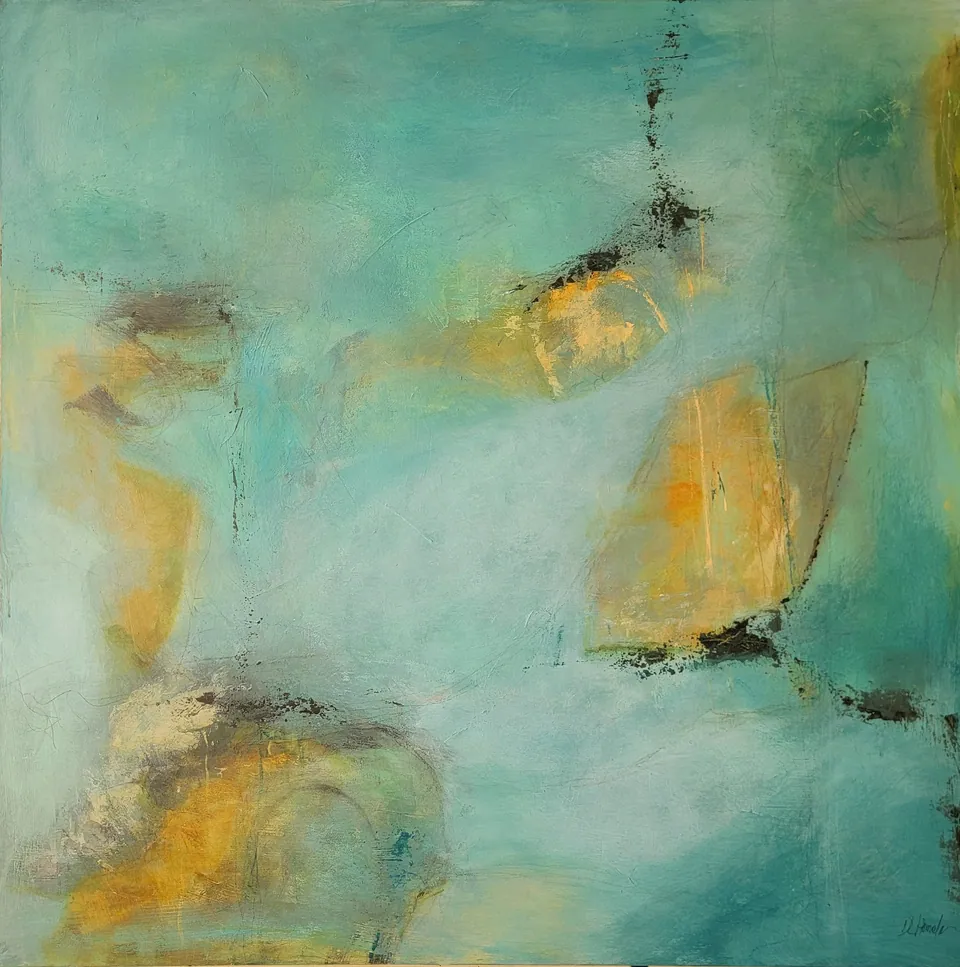 “Exploration”, an original abstract painting by Debbi Homola